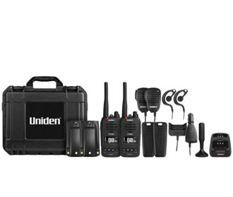 UNIDEN XTRAK 50-2TP 5 WATT WATERPROOF SMART UHF HANDHELD RADIO - TRADIE PACK